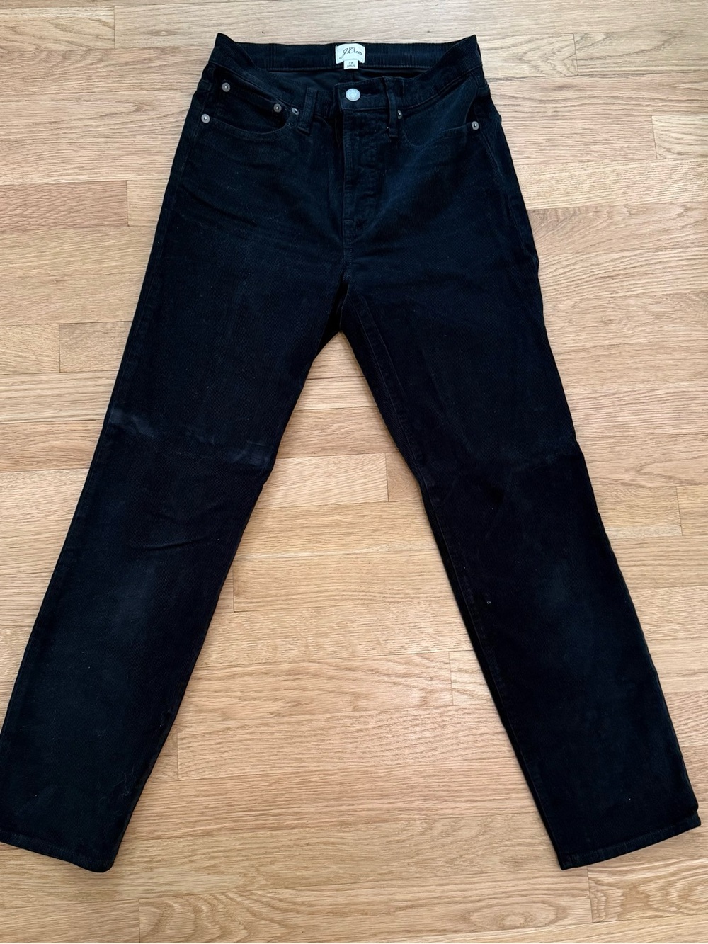 J. Crew Women’s Black Corduroy Straight Pants